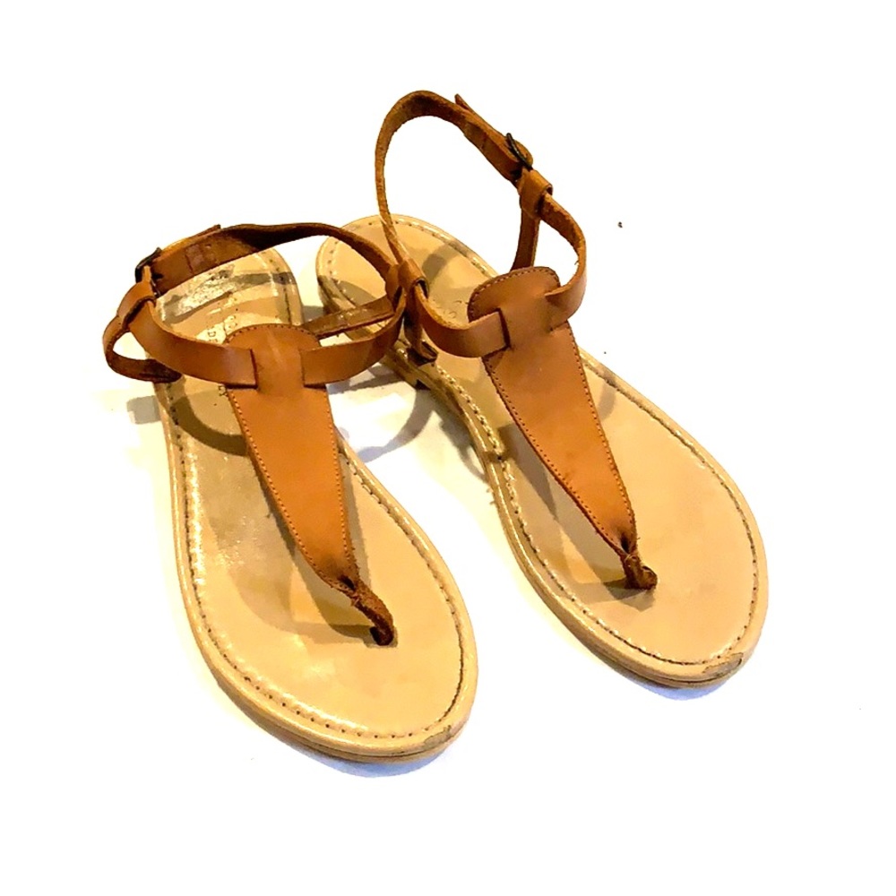 Niccolo Vacari Italian leather flat sandals